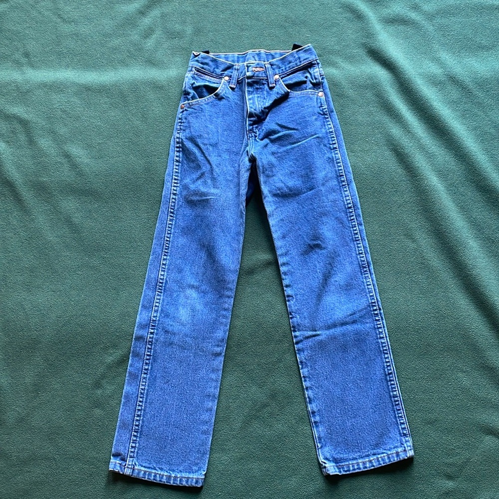 Wrangler jeans. Size: 10 slim boys